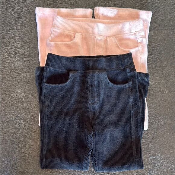 Tucker + Tate Black and Pink pull on flare corduroy pants size 4-5 - Picture 1 of 5